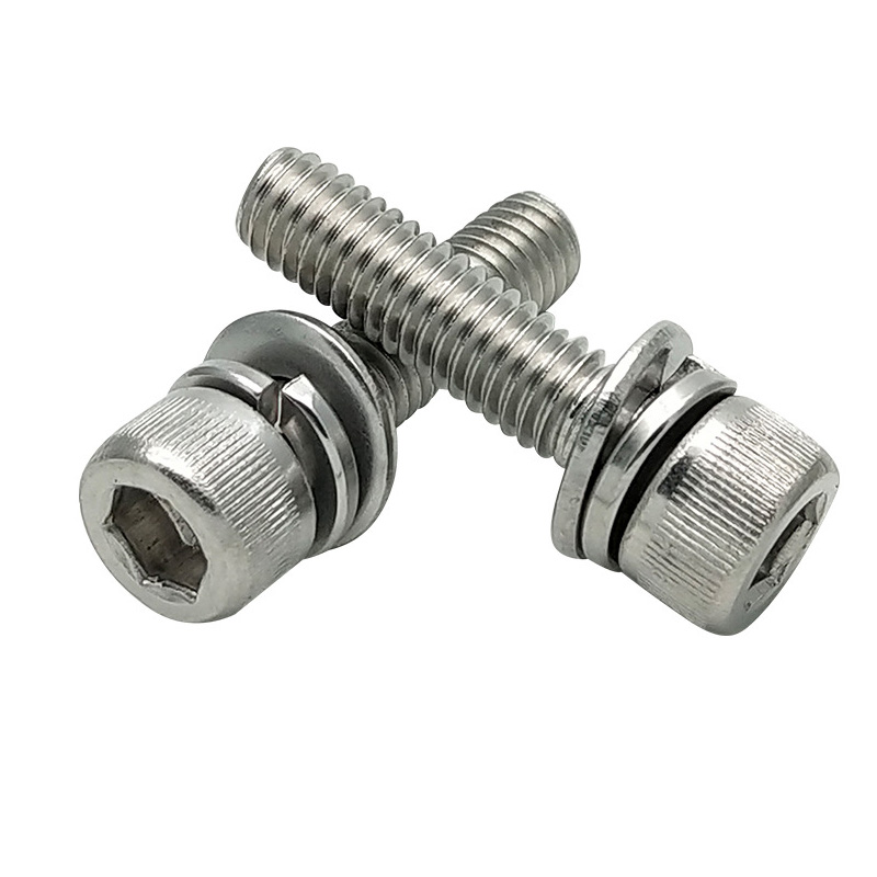 Hexagon socket combination screw