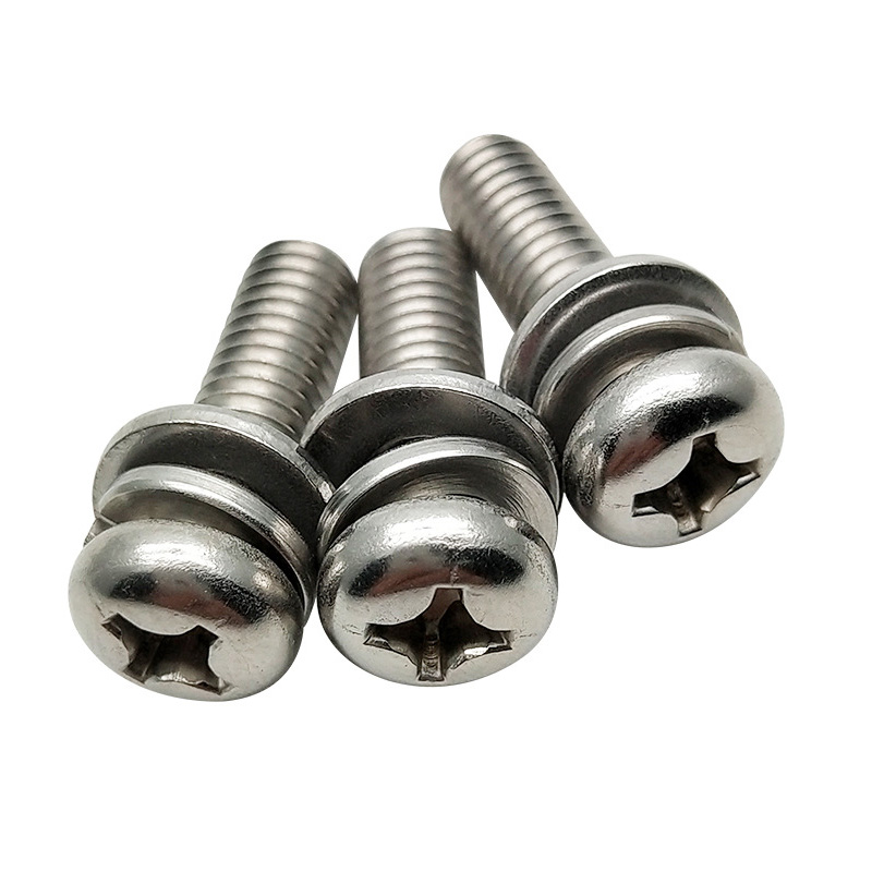 Cross pan head combination screw