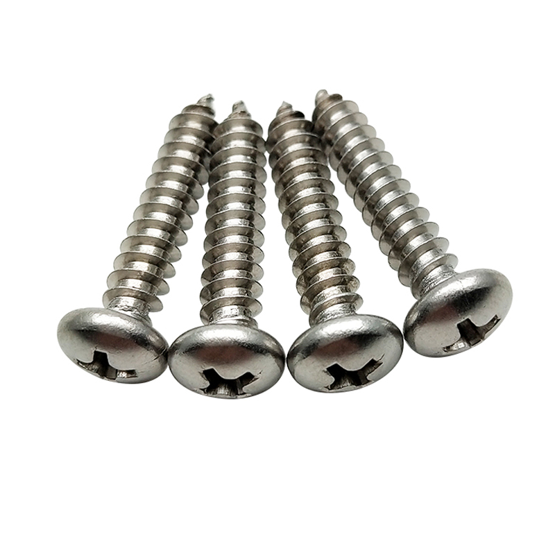 Round head cross tapping screw